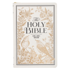 KJV Bible Thinline LP White and Gold W/Zipper By Christian Art Gifts (Created by) Cover Image