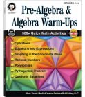 Pre-Algebra and Algebra Warm-Ups, Grades 5 - 12 By Cindy Barden, Wendi Silvano Cover Image