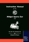 Instruction Manual for the MG Midget Sports Car Cover Image