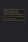 The Nature and Determinants of Disclosure Adequacy: An International Perspective By Ahmed Riahi-Belkaoui Cover Image
