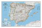 National Geographic Spain and Portugal Wall Map - Classic (33 X 22 In) (National Geographic Reference Map) By National Geographic Maps Cover Image