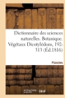 Dictionnaire Des Sciences Naturelles. Planches. Botanique. Végétaux Dicotylédons, 192-313 By Frédéric Cuvier Cover Image