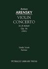 Violin Concerto, Op.54: Study score By Anton Arensky (Composer) Cover Image