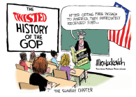 The Twisted History of the GOP By Mike Luckovich Cover Image