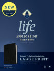 KJV Life Application Study Bible, Third Edition, Large Print (Bonded Leather, Black, Red Letter) By Tyndale (Created by) Cover Image