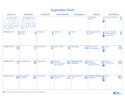 2025 Parish Wall Calendar: September 2024 Through December 2025 Cover Image
