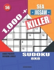 1,000 + Sea jigsaw killer sudoku 8x8: Logic puzzles extreme levels By Basford Holmes Cover Image