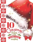10 Christmas Kisses And Candy Cane Wishes: Glitter Holiday Sudoku Puzzle Books For 10 Year Old Girls And Boys - Easy Beginners Red Santa Hat Christmas By Not So Boring Sudoku Cover Image
