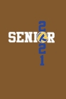Senior 2021 Volleyball: Senior 12th Grade Graduation Notebook Cover Image