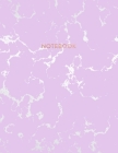 Notebook: Beautiful Purple Marble and Rose Gold - 8.5 x 11, 150 College Ruled Pages - Gift for Women and Teen Girls By Blush Marble Notebooks Cover Image