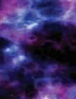 Nebula Purple Blue Galaxy Notebook: 8.5 X 11 202 College Ruled Pages By College Notebooks Cover Image