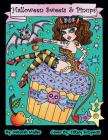 Halloween Sweets and Pinups: Cupcakes, candy, sweets and pinups. Halloween Coloring Book full of Coloring fun! By Tiffany Krzywicki (Illustrator), Deborah Muller Cover Image