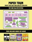 Cut and Glue Activities (Paper Town - Create Your Own Town Using 20 Templates): 20 full-color kindergarten cut and paste activity sheets designed to c Cover Image