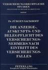 Die Anzeige-, Auskunfts- Und Belegpflicht Des Versicherungsnehmers Nach Eintritt Des Versicherungsfalles: Eine Rechtsvergleichende Untersuchung Unter (Versicherungsrechtliche Studien #29) By Gerrit Winter (Editor), Jürgen Sackhoff Cover Image