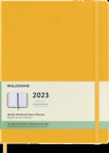 Moleskine 2023 Weekly Notebook Planner, 12M, Extra Large, Orange Yellow, Hard Cover (7.5 x 10) Cover Image