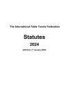 The International Table Tennis Federation Statutes 2024 Cover Image