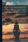 List of Shareholders of the Richelieu and Ontario Navigation Company [microform]: 9th February, 1880 By Richelieu & Ontario Navigation Co (Created by) Cover Image