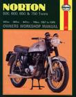 Norton 500, 600, 650 and 750 Twins Owners Workshop Manual, No. 187:  '57-'70 (Owners' Workshop Manual) Cover Image