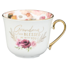 Christian Art Gifts Ceramic Mug for Women with Gold Accents - Grandma, God Blessed Me with You, 14 Oz. By Christian Art Gifts (Created by) Cover Image