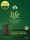 NLT Life Application Study Bible, Third Edition, Large Print (Red Letter, Genuine Leather, Black, Indexed) By Tyndale (Created by) Cover Image