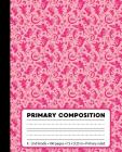 Primary Composition: Fairy Pink Marble Composition Book for Girls K-2. Beautiful fantasy fairies notebook handwriting paper. Primary ruled By Pattyjane Press Cover Image