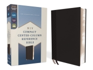 Niv, Compact Center-Column Reference Bible, Leathersoft, Black, Red Letter, Comfort Print By Zondervan Cover Image