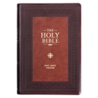 KJV Study Bible, Standard Print Faux Leather - Thumb Index, King James Version Holy Bible, Saddle Tan/Diamond By Christian Art Gifts (Created by) Cover Image