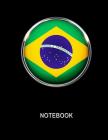 Notebook. Brazil Flag Cover. Composition Notebook. College Ruled. 8.5 x 11. 120 Pages. Cover Image