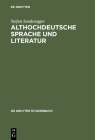 Althochdeutsche Sprache und Literatur (de Gruyter Studienbuch) By Stefan Sonderegger Cover Image