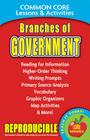 Branches of Government: Common Core Lessons & Activities Cover Image