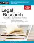 Legal Research: How to Find & Understand the Law By Editors Of Nolo Cover Image