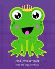 Frog Lover Notebook: Fairy Tale Frog Prince. 8x10 By Frog Hop Press Cover Image