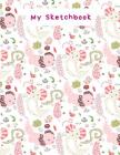 My Sketchbook: Cute Axolotl light background pattern, Large Sketchbook, 120 pages, 8.5 by 11 By Creative Books for All Cover Image