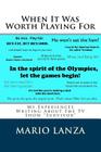 When It Was Worth Playing for: My Experiences Writing about the TV Show 