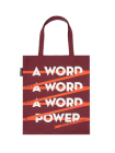 A Word Is Power Tote Bag By Out of Print (Created by) Cover Image