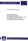 Die Sonderschule Fuer Sprachbehinderte Im Verdichtungsraum Bremen Und Ihre Verflechtungen Mit Den Niedersaechsischen Gemeinden (Europaeische Hochschulschriften / European University Studie #412) By Klaus Diederichsen Cover Image