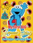 My First BIG Sesame Street Christmas coloring book: Christmas Scribbles Cookie Monster coloring and Activity Book for kids (Vol .2) Cover Image