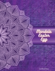 Mandala Easter Egg: 50 Cute Mandala Designs Adult Coloring Book Stress Relief Large print 8.5 x 11 inches By Coolbook Press Cover Image