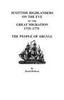 Scottish Highlanders on the Eve of the Great Migration, 1725-1775: The People of Argyll Cover Image
