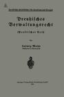 Preußisches Verwaltungsrecht: Praktischer Teil By Ludwig Mohn Cover Image