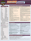 Italian Grammar: A Quickstudy Laminated Language Reference Guide By Sally-Ann Delvino Cover Image