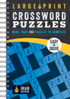 Large Print Crossword Puzzles Blue: Over 200 Puzzles to Complete (Brain Busters) Cover Image