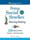 Doing Social Studies in Morning Meeting Cover Image