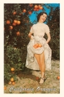 The Vintage Journal Woman with Oranges in Skirt, California Cover Image