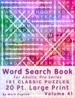 Word Search Book For Adults: Pro Series, 100 Classic Puzzles, 20 Pt. Large Print, Vol. 41 By Mark English Cover Image