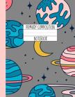 Primary Composition Notebook: A Pink Astronaut Primary Composition Notebook For Girls Grades K-2 - Handwriting Lines - Outer Space By Gator Kids Cover Image