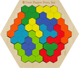 Kids' Wooden Geo Puzzle By Peter Pauper Press Inc (Created by) Cover Image