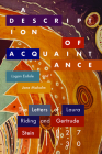 Description of Acquaintance: The Letters of Laura Riding and Gertrude Stein, 1927-1930 (Recencies Series: Research and Recovery in Twentieth-Century) By Logan Esdale, Jane Malcolm (Editor) Cover Image