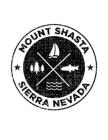 Mount Shasta Sierra Nevada: Notebook For Camping Hiking Fishing and Skiing Fans. 8.5 x 11 Inch Soft Cover Notepad With 120 Pages Of College Ruled By Delsee Notebooks Cover Image
