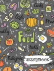 Sketchbook: Food Lover Keto Fun Framed Drawing Paper Notebook By Sparks Sketches Cover Image
